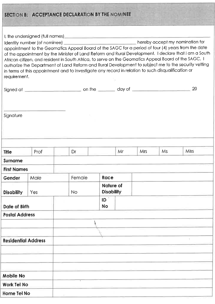 R6822 Section B Acceptance Declaration by Nominee